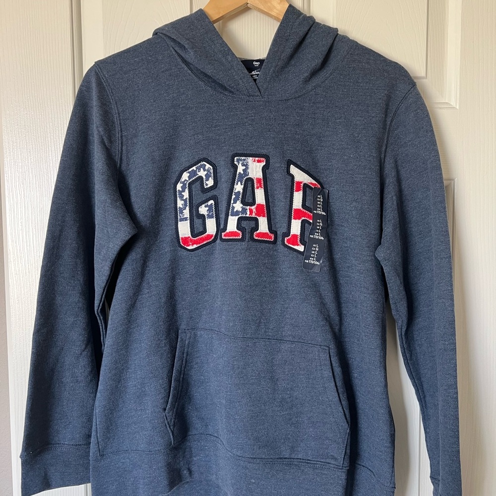 GAP Blue Sweater with Patriotic Logo